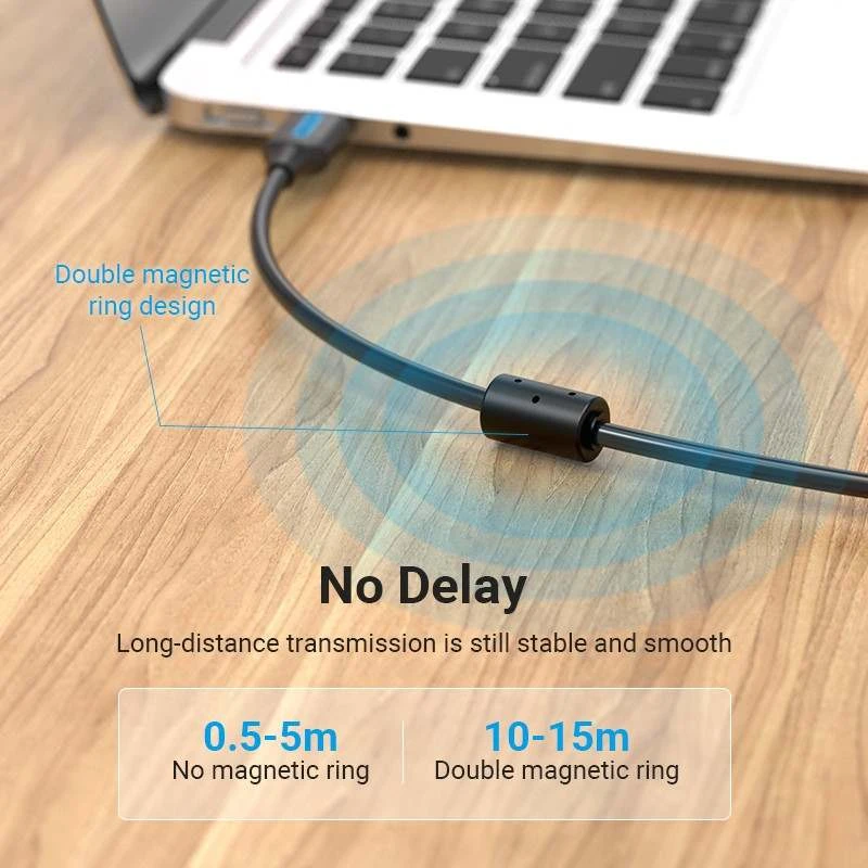 Vention - Kabel USB 2.0 A Male to B Male 1.5M - 5M - 10M PVC Type COQBG COQBJ COQBL / Kabel Data